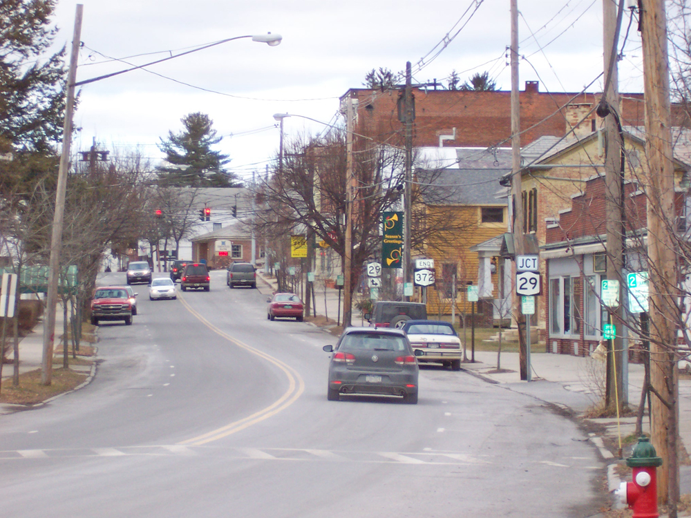 Greenwich NY - the east end of Main Street looking west - at kunstler.com